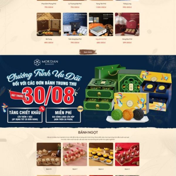 Theme wordpress bán bánh trung thu 1