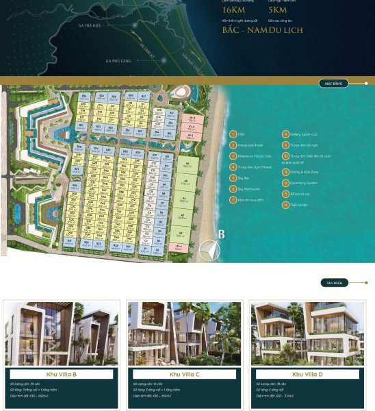 Theme wordpress ladingpape giới thiệu dự án bds 58