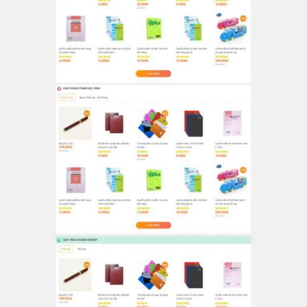 Theme wordpress bán văn phòng phẩm