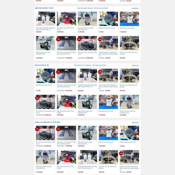 Theme wordpress bán hàng thiết bị cầu nâng