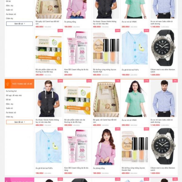 Theme wordpress thời trang mỹ phẩm