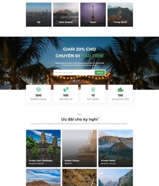 Theme WordPress Du Lịch 01