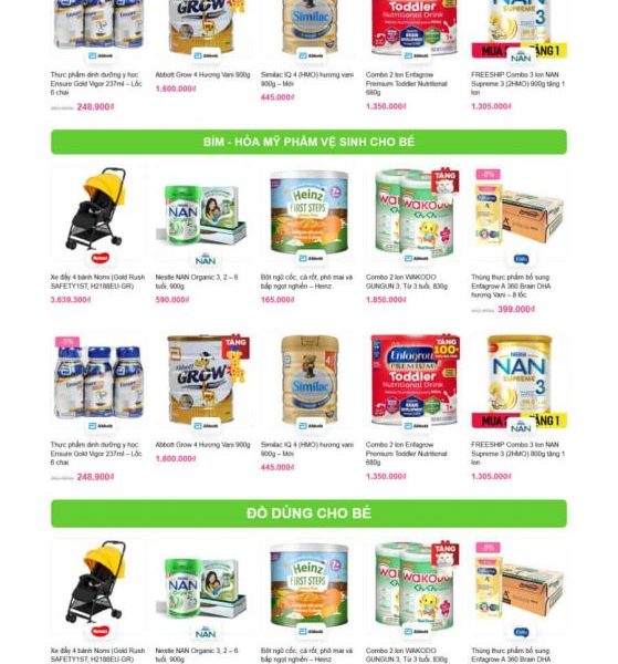 Theme wordpress mẹ và bé 2