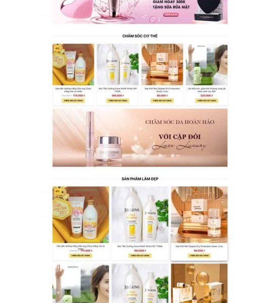 Theme wordpress mỹ phẩm 03