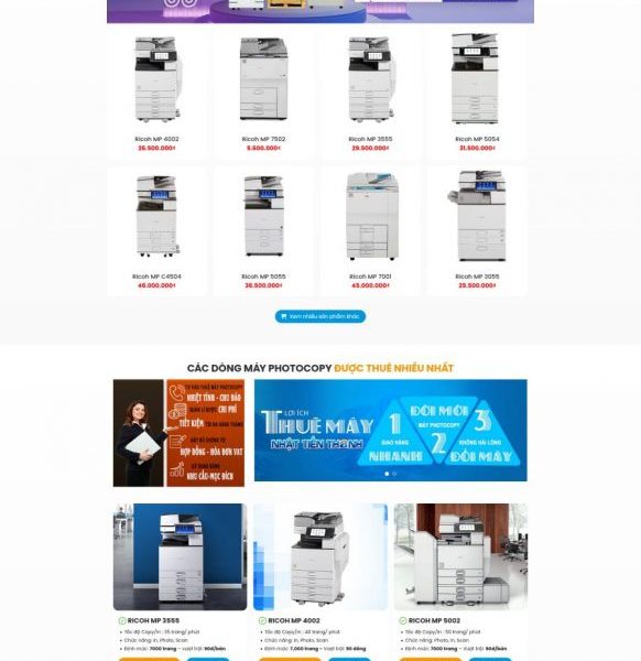 Theme wordpress công ty bán và cho thuê máy photocopy 5