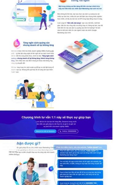 Theme wordpress giới thiệu công ty dạy seo