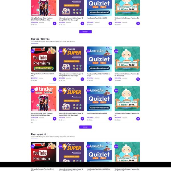 Theme wordpress shop bán tài khoản mmo