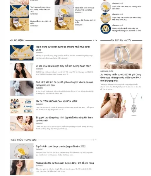 Theme wordpress tin tức trang sức thời trang 24