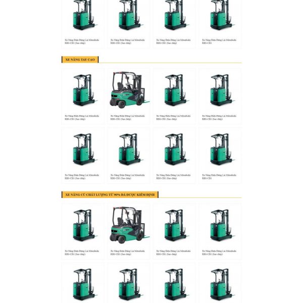 Theme wordpress bán xe nâng 2