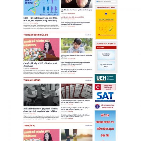 Themw wordpress tin tức y tế